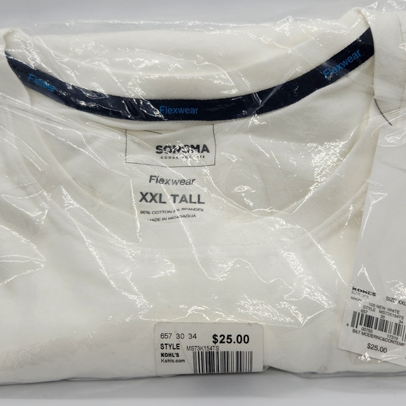 Sonoma Shirts Sonoma Good For Life Flexwear Long Sleeve Mens White